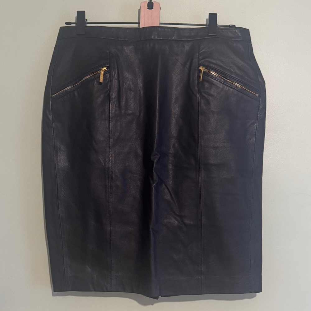 MICHAEL KORS LEATHER SKIRT